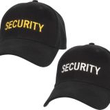 6 Black Security Cap Adjustable Embroidered-1000x1000